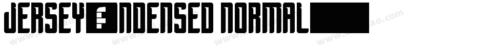 Jersey-Condensed Normal字体转换